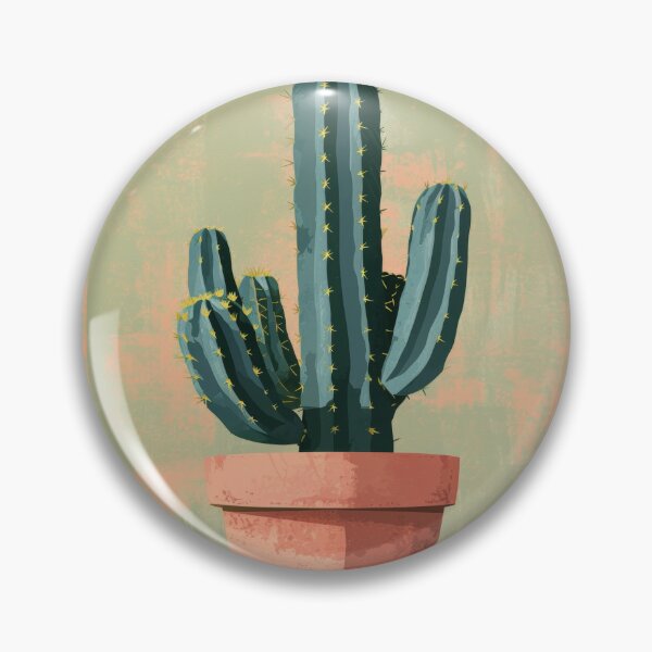 Item preview, Soothing Serenity: Minimalist Cactus Fresco Inspired by Rusticcore Abstractions designed and sold by Piotrek0001.