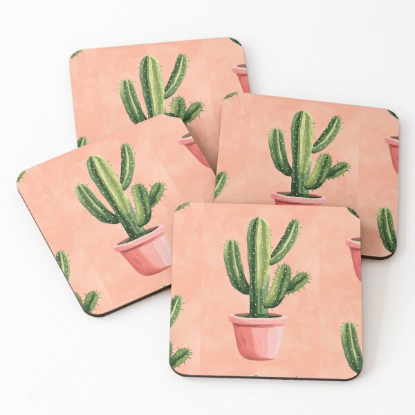 Item preview, Soothing Serenity: Minimalist Cactus Fresco Inspired by Rusticcore Abstractions designed and sold by Piotrek0001.
