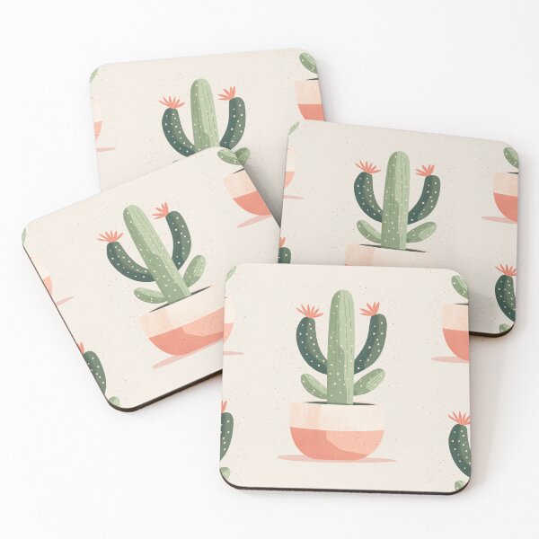 Item preview, Soothing Serenity: Minimalist Cactus Fresco Inspired by Rusticcore Abstractions designed and sold by Piotrek0001.