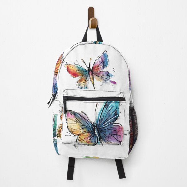 Item preview, Watercolor Art - Butterfly and Flower Sticker Set designed and sold by fluidwatercolor.