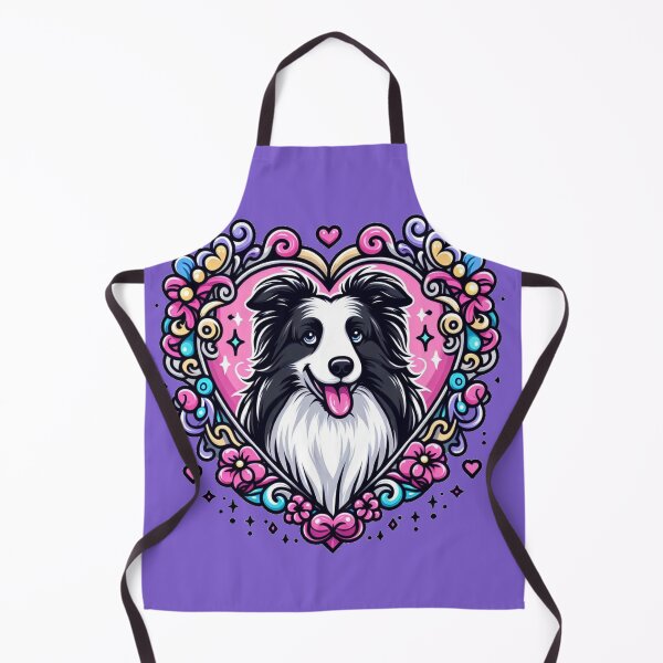 Item preview, Border Collie Black And White Dog smiley Heart Dog Valentine designed and sold by CoffeeIsATrip.