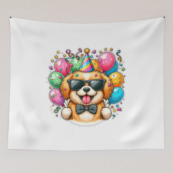 Item preview, lindo perro con globo designed and sold by SimpleP.