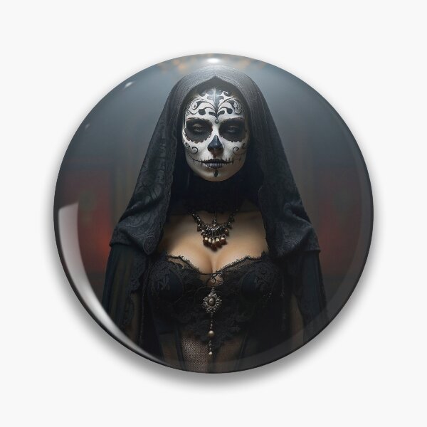 Item preview, Elegant gorgeous La Calavera Catrina, Lady of the afterlife, the Elegant Skull designed and sold by Fantasymachine.