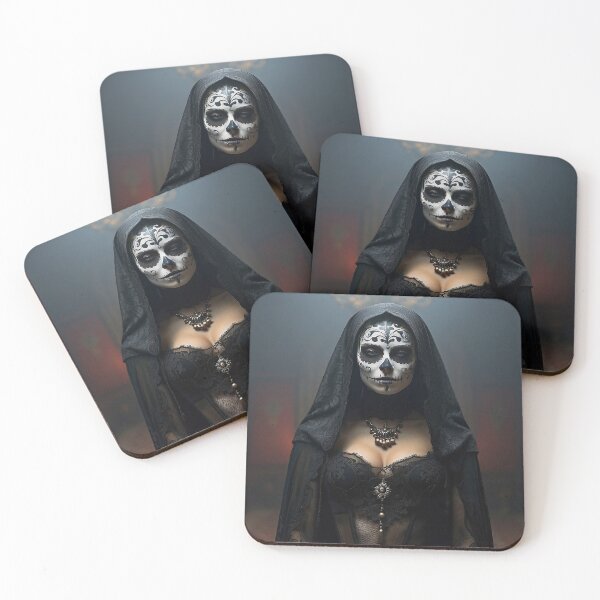 Item preview, Elegant gorgeous La Calavera Catrina, Lady of the afterlife, the Elegant Skull designed and sold by Fantasymachine.