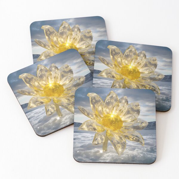 Item preview, Golden Sunfrost Bloom designed and sold by AI-Only Creations.