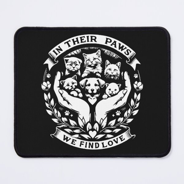 Item preview, In Their Paws We Find Love Animal Rescue designed and sold by WildPalette-Art.