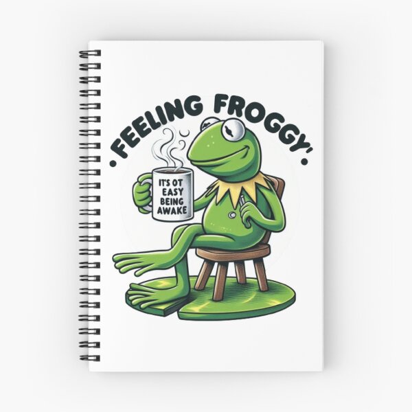 Item preview, "funny Kermit sipping tea". Felling froggy frog lovers designed and sold by Obinne.