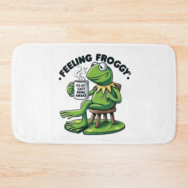 Item preview, "funny Kermit sipping tea". Felling froggy frog lovers designed and sold by Obinne.