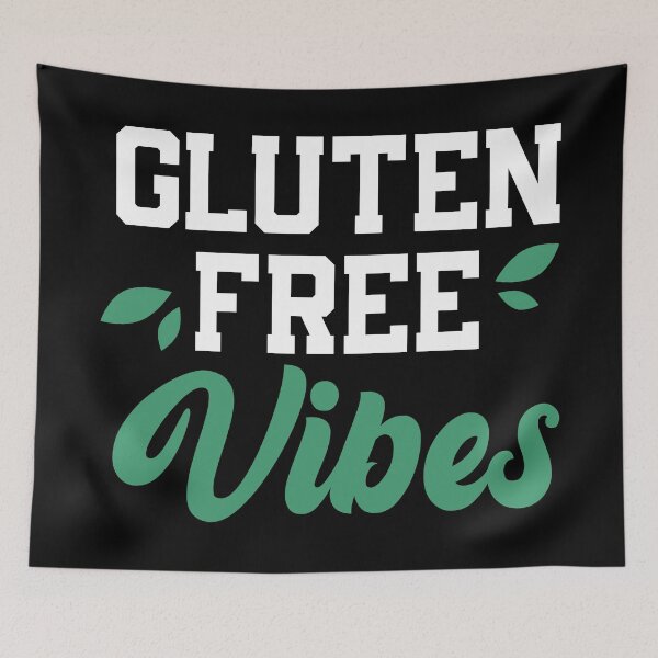 Item preview, "Gluten-free vibes" t shirt design designed and sold by MyGluteesFree77.