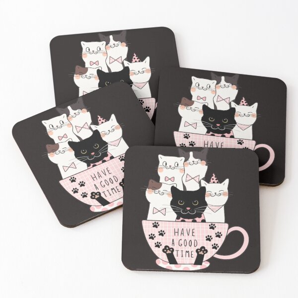 Item preview, Cute cats in coffee cup have a good time  designed and sold by kozlebozle007.
