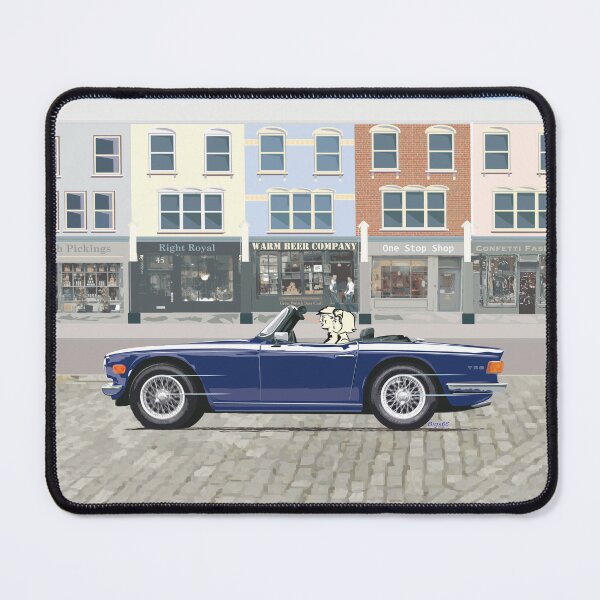Item preview, UK spec TR6 in Royal Blue with optional wire wheels designed and sold by Bigs66.