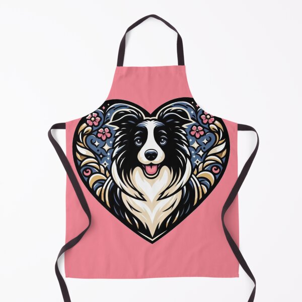 Item preview, Border Collie Black And White Dog smiley Valentine's Day Flowers designed and sold by CoffeeIsATrip.