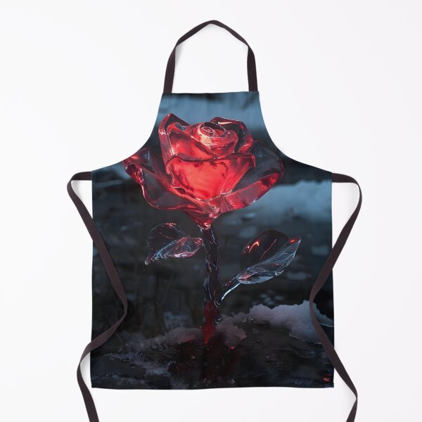 Item preview, Crimson Frost Rose designed and sold by AI-Only Creations.
