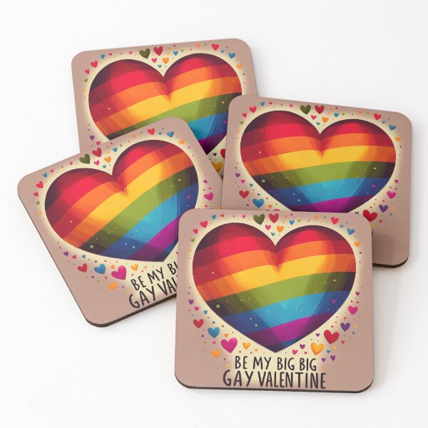 Item preview, Be my Valentine, gay, valentine day, rainbow, lgbt, lgbtiq, heart designed and sold by szpaku888.