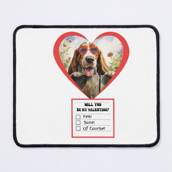 Item preview, Valentine's Day Dog Basset Hound designed and sold by M1234s.