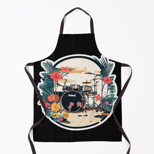 Item preview, Drum Set on a Beach for all Music and Summer Lovers designed and sold by NautiChic.