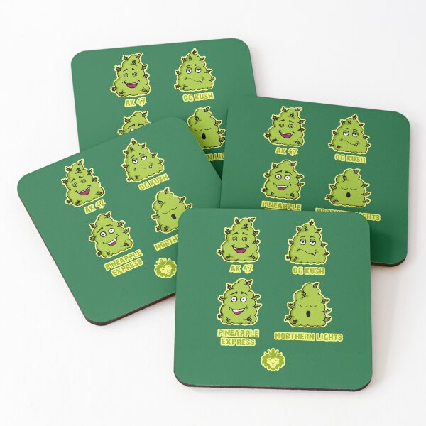 Item preview, Weed types cartoon designed and sold by GreenKingShop.