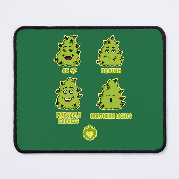Item preview, Weed types cartoon designed and sold by GreenKingShop.