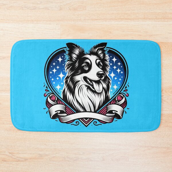 Item preview, Border Collie Black And White Prick Eared Herding Dog Stars designed and sold by CoffeeIsATrip.