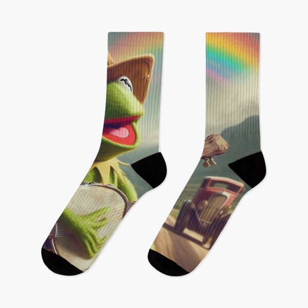 Item preview, Unveiling the Magic: Explore the Kermit Rainbow Connection and Its Endearing Story" designed and sold by Obinne.