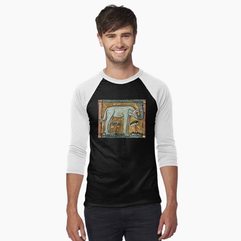Vista previa del artículo con la obra «Camiseta ¾ estilo béisbol», diseñado y vendido por VintageManiac.