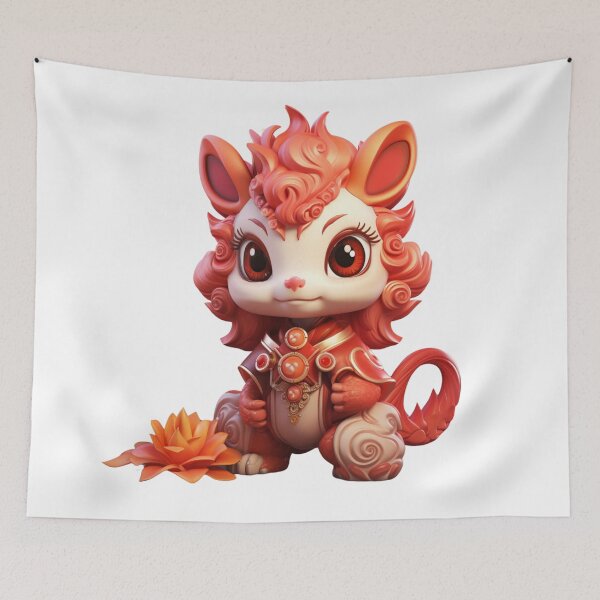 Item preview, Día de suerte del dragón rojo designed and sold by COMPKSHOP.