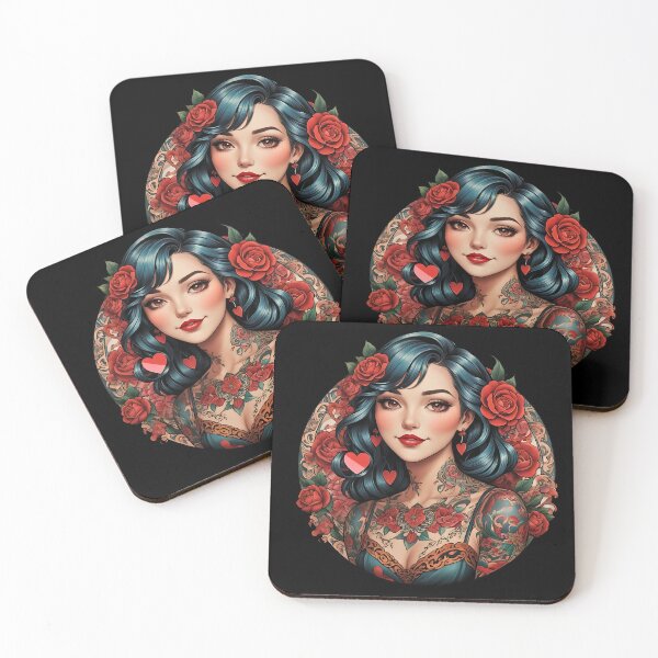 Artikelvorschau, Latina-Chola-Stil, böhmisches Valentinstag-Mädchen, Retro-Vintage entworfen und verkauft von BorgSpareParts.