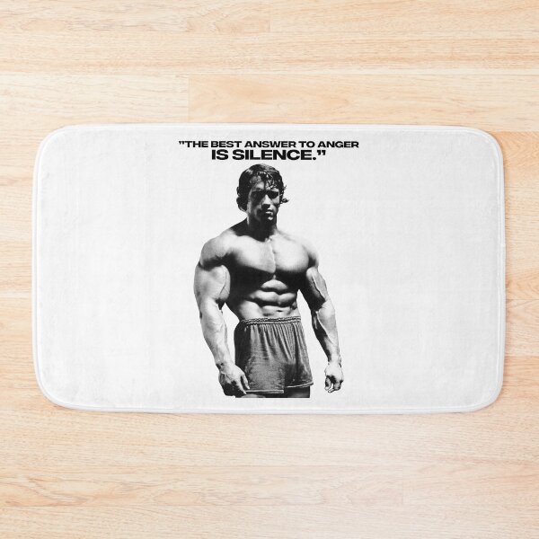 Item preview, Stoic Quote ”The best answer to anger is silence.” Arnold Schwarzenegger fan art designed and sold by HuzaifaNaveedh.