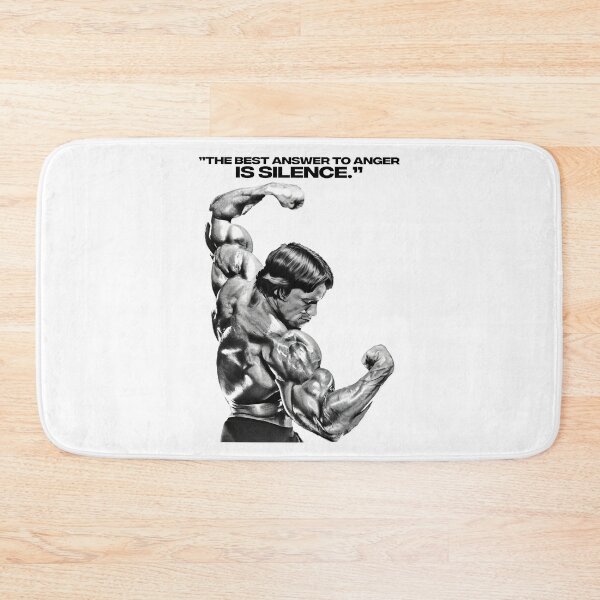 Item preview, Stoic Quote ”The best answer to anger is silence.” Arnold Schwarzenegger fan art designed and sold by HuzaifaNaveedh.