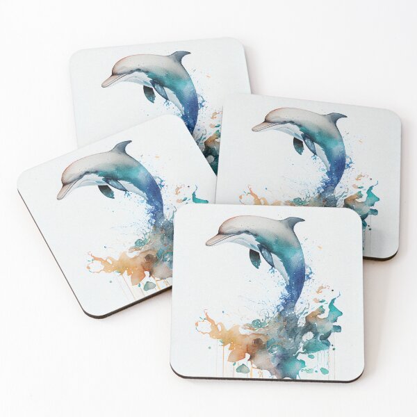 Artikelvorschau, Niedlicher, skurriler Delphin entworfen und verkauft von Peek-Designs.