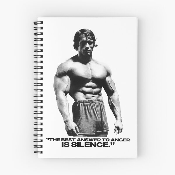 Item preview, Stoic Quote ”The best answer to anger is silence.” Arnold Schwarzenegger fan art designed and sold by HuzaifaNaveedh.