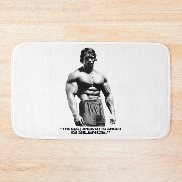 Item preview, Stoic Quote ”The best answer to anger is silence.” Arnold Schwarzenegger fan art designed and sold by HuzaifaNaveedh.