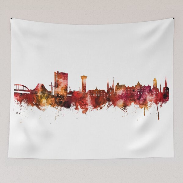 Item preview, Oberhausen Germany Skyline designed and sold by ArtPrints.