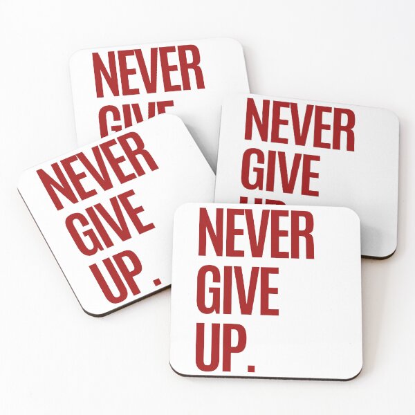 Item preview, NEVER GIVE UP. designed and sold by AlEstiloStudios.