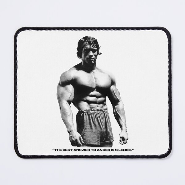Item preview, Stoic Quote ”The best answer to anger is silence.” Arnold Schwarzenegger fan art designed and sold by HuzaifaNaveedh.