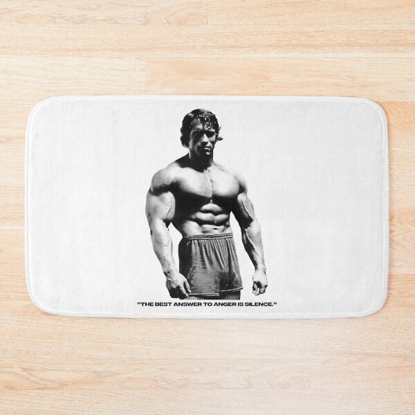 Item preview, Stoic Quote ”The best answer to anger is silence.” Arnold Schwarzenegger fan art designed and sold by HuzaifaNaveedh.