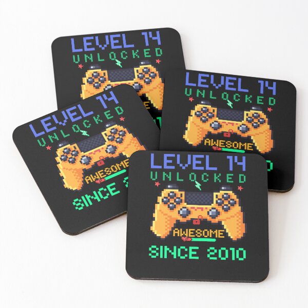 Item preview, Level 14 Unlocked Awesome Since 2010 14th Birthday Gaming designed and sold by AB-NewStyle.