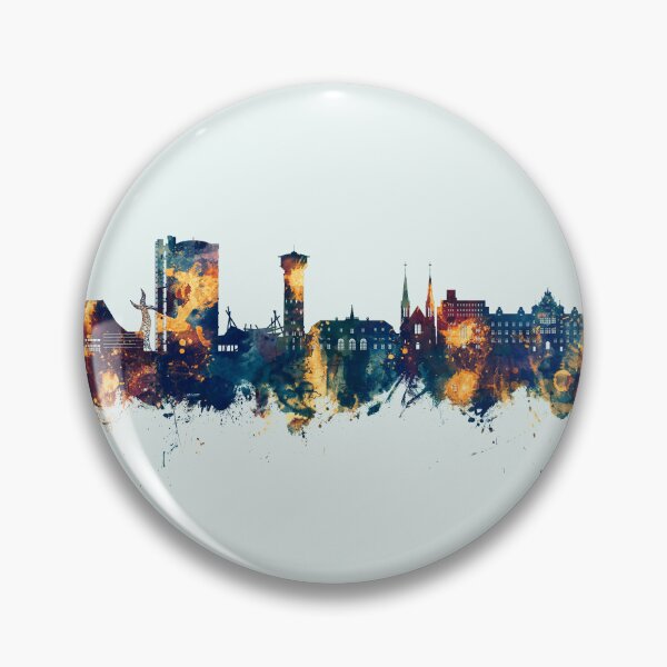 Item preview, Oberhausen Germany Skyline designed and sold by ArtPrints.