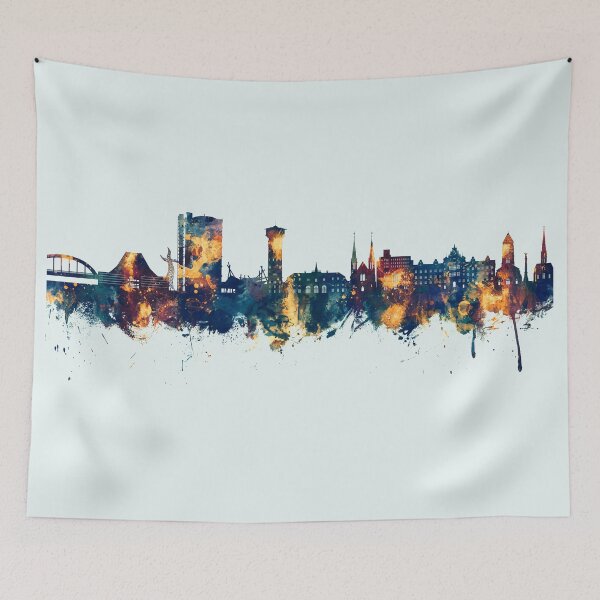 Item preview, Oberhausen Germany Skyline designed and sold by ArtPrints.