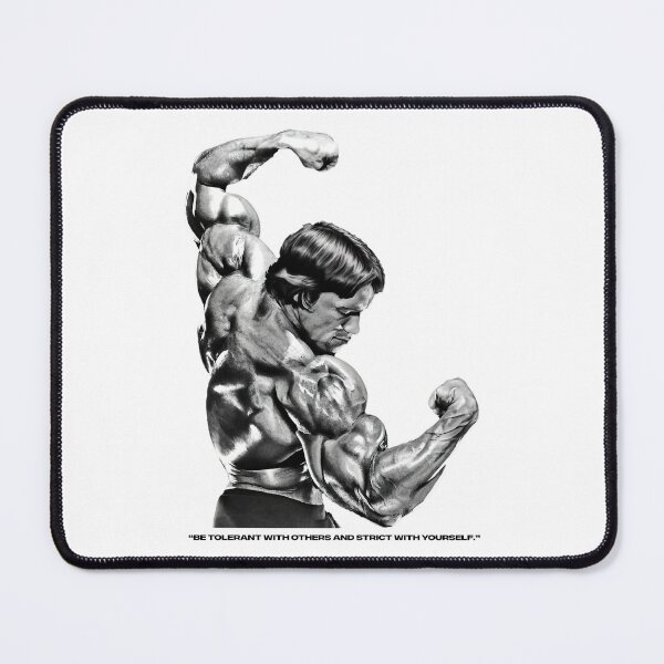 Item preview, Stoic Quote “Be tolerant with others and strict with yourself.” Arnold Schwarzenegger fan art designed and sold by HuzaifaNaveedh.