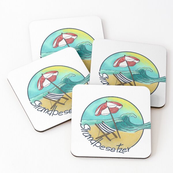 Item preview, Beach squatters watercolor, for sea lovers and beachcombers designed and sold by eigenart-sylvia.