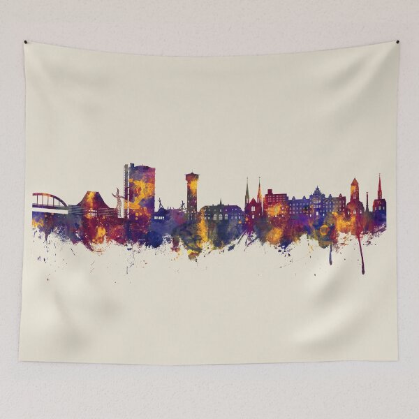 Item preview, Oberhausen Germany Skyline designed and sold by ArtPrints.