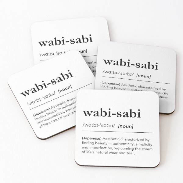 Item preview, Wabi-sabi definition word art. Wabi-sabi Dictionary. Japanese aesthetics. Interior design designed and sold by lagunaklein.
