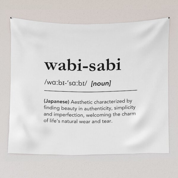Item preview, Wabi-sabi definition word art. Wabi-sabi Dictionary. Japanese aesthetics. Interior design designed and sold by lagunaklein.