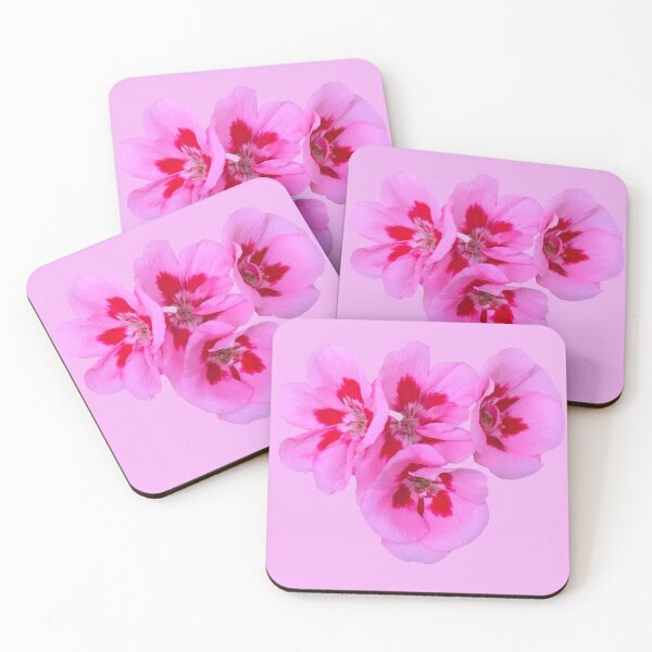 Item preview, A Group of Pink and Red Geranium Flowers designed and sold by KathyLav.