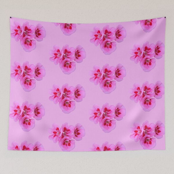 Item preview, A Group of Pink and Red Geranium Flowers designed and sold by KathyLav.