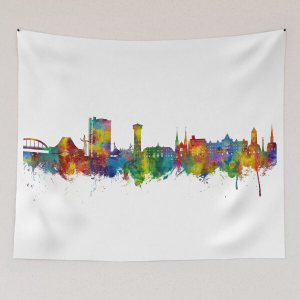 Item preview, Oberhausen Germany Skyline designed and sold by ArtPrints.