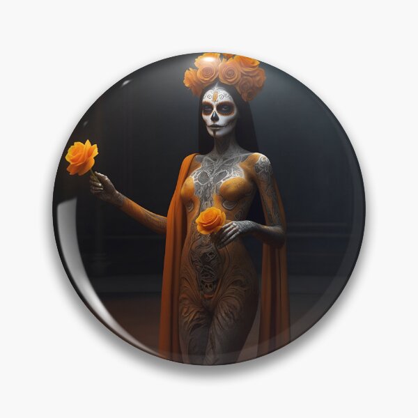Item preview, Elegant gorgeous La Calavera Catrina, Lady of the afterlife, the Elegant Skull designed and sold by Fantasymachine.