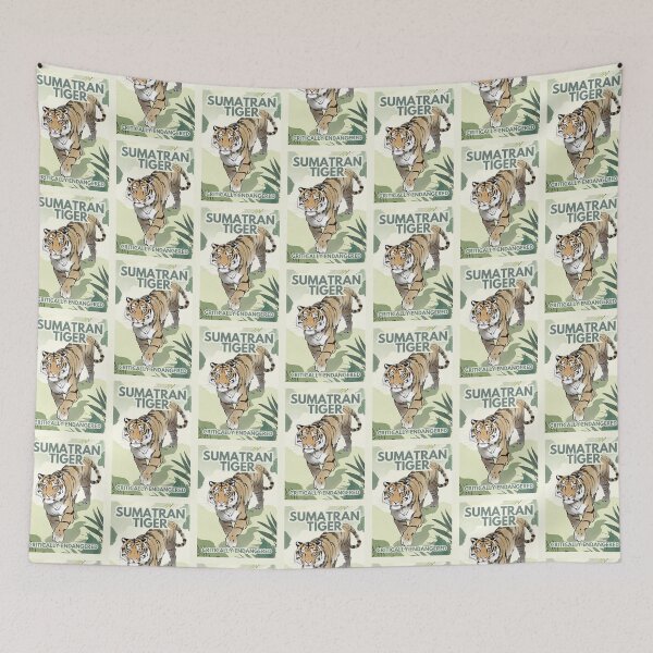 Item preview, Sumatran Tiger Critically Endangered Species designed and sold by Kayley  |  QuintaDaColherArtes.
