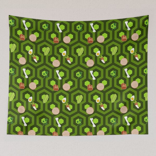 Item preview, Overlooked Seder Plate in Green designed and sold by TillaCrowne.